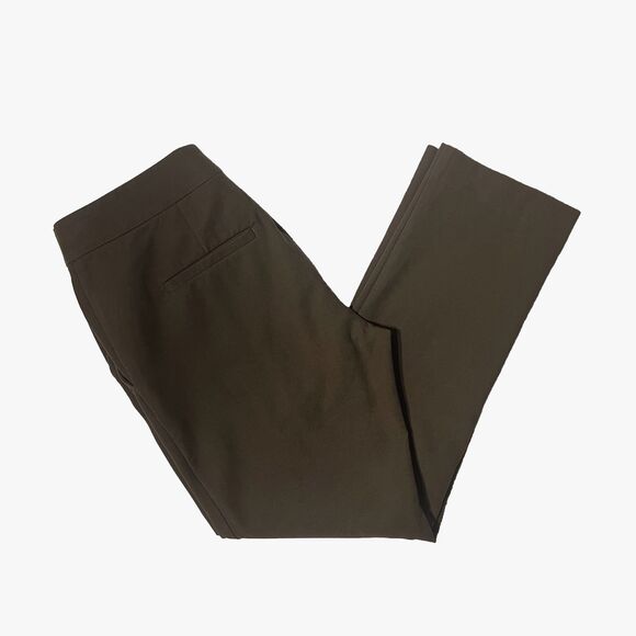 Ann Taylor Devin Fit Slim Tailored Ankle in Olive - Picture 6 of 8